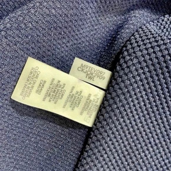 NWOT Calvin Klein Diamond Textured Blazer Jacket - Picture 3 of 4